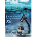 HI-MAX factory price wide angle diving torch underwater video light